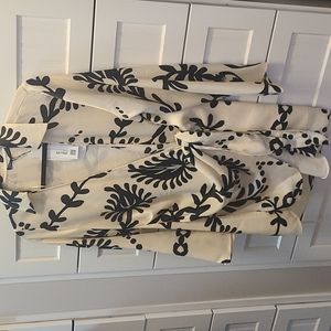 Zara Cream and Black Mini dress